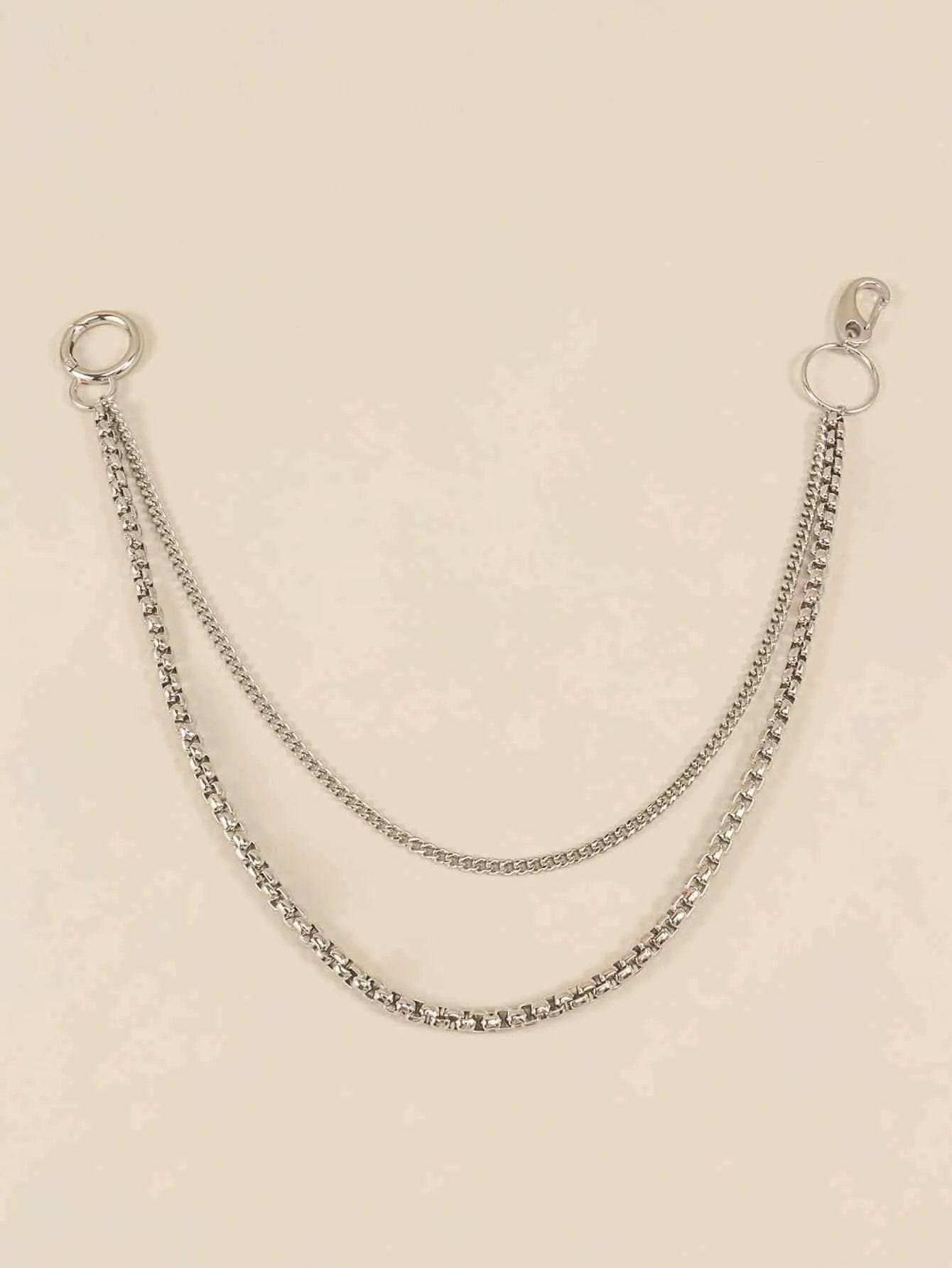 Bona Fide Fashion - Double-Layered Metal Chain Belt - Jewelry - Bona Fide Fashion