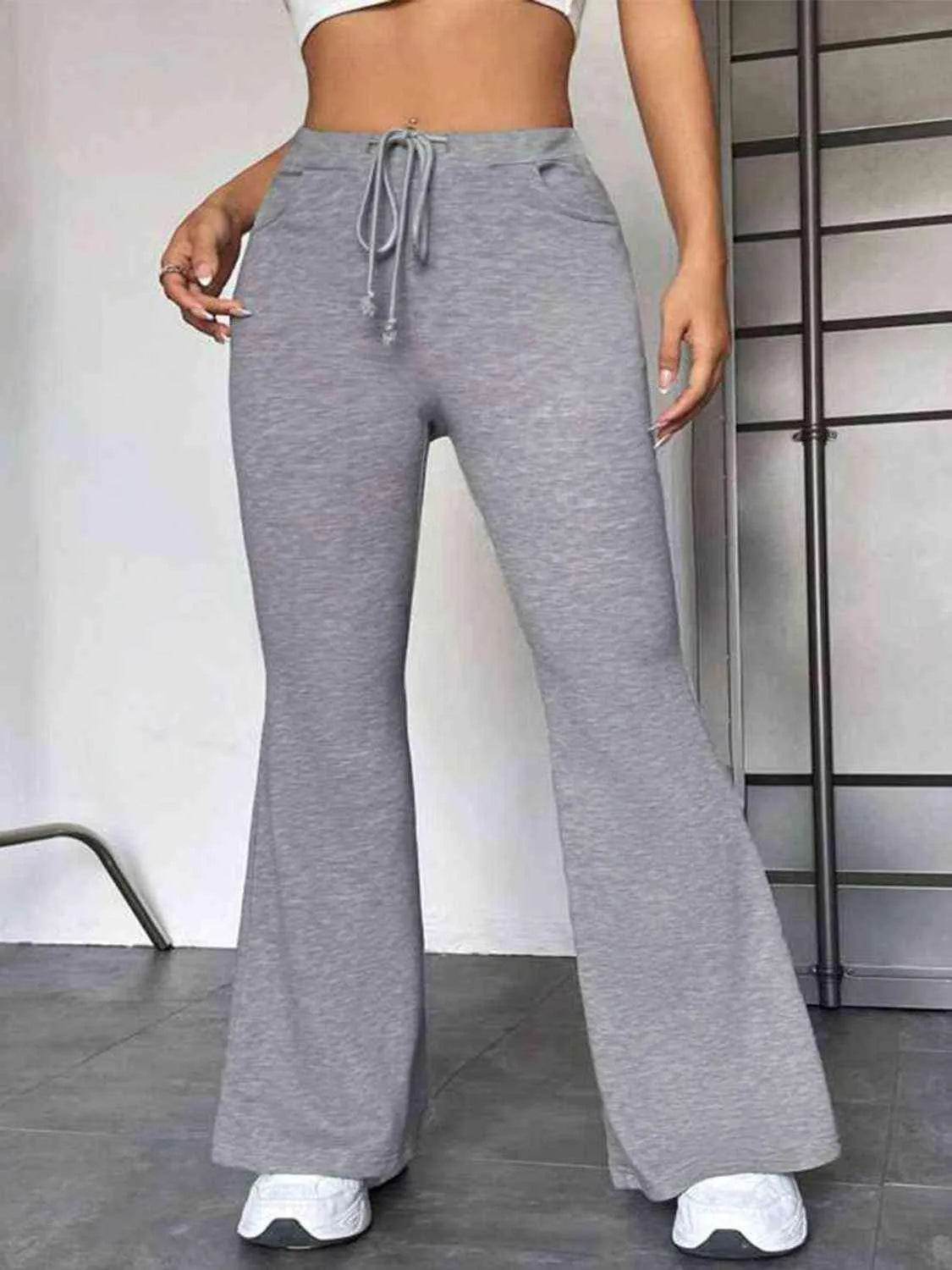 Bona Fide Fashion - Drawstring Sweatpants with Pockets - Women Fashion - Bona Fide Fashion