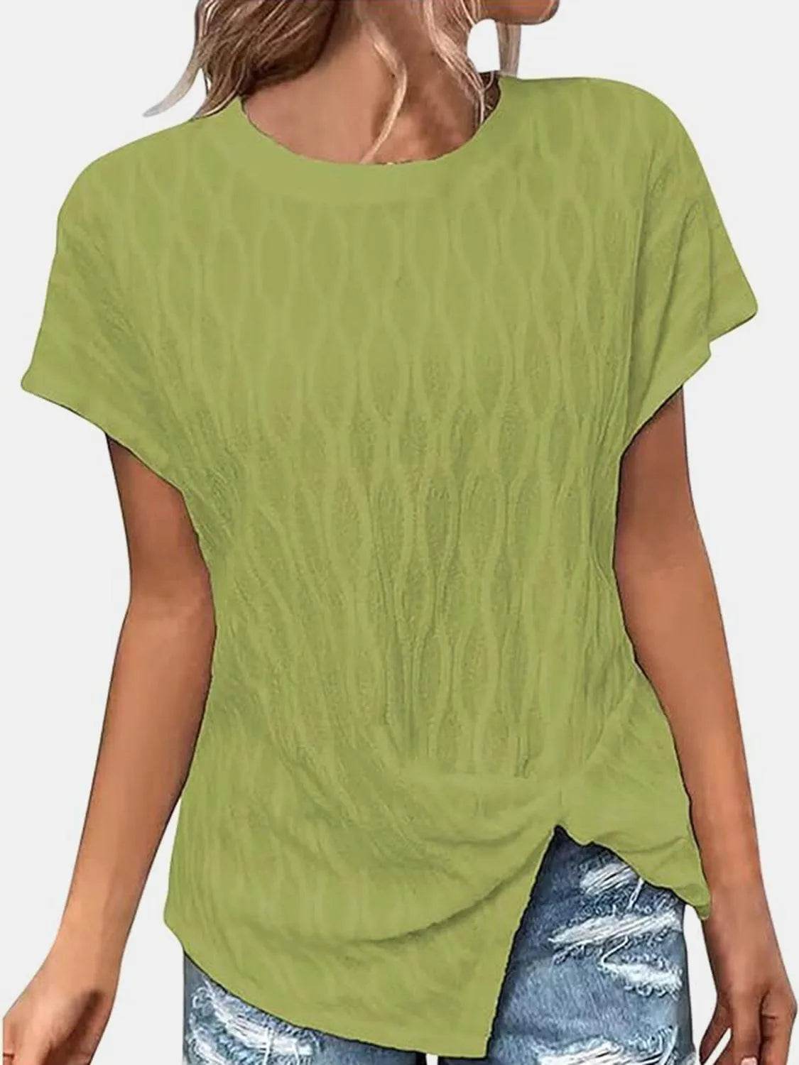 Bona Fide Fashion- Full Size Round Neck Short Sleeve T-Shirt - Women Fashion - Bona Fide Fashion