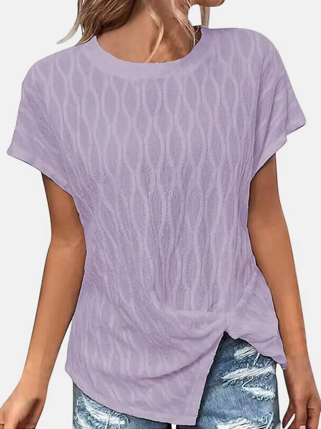 Bona Fide Fashion- Full Size Round Neck Short Sleeve T-Shirt - Women Fashion - Bona Fide Fashion