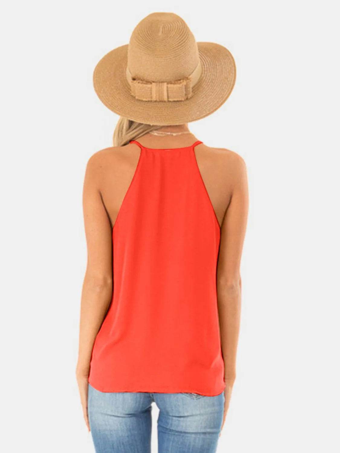 Bona Fide Fashion - Full Size Surplice Spaghetti Strap Top - Women Fashion - Bona Fide Fashion