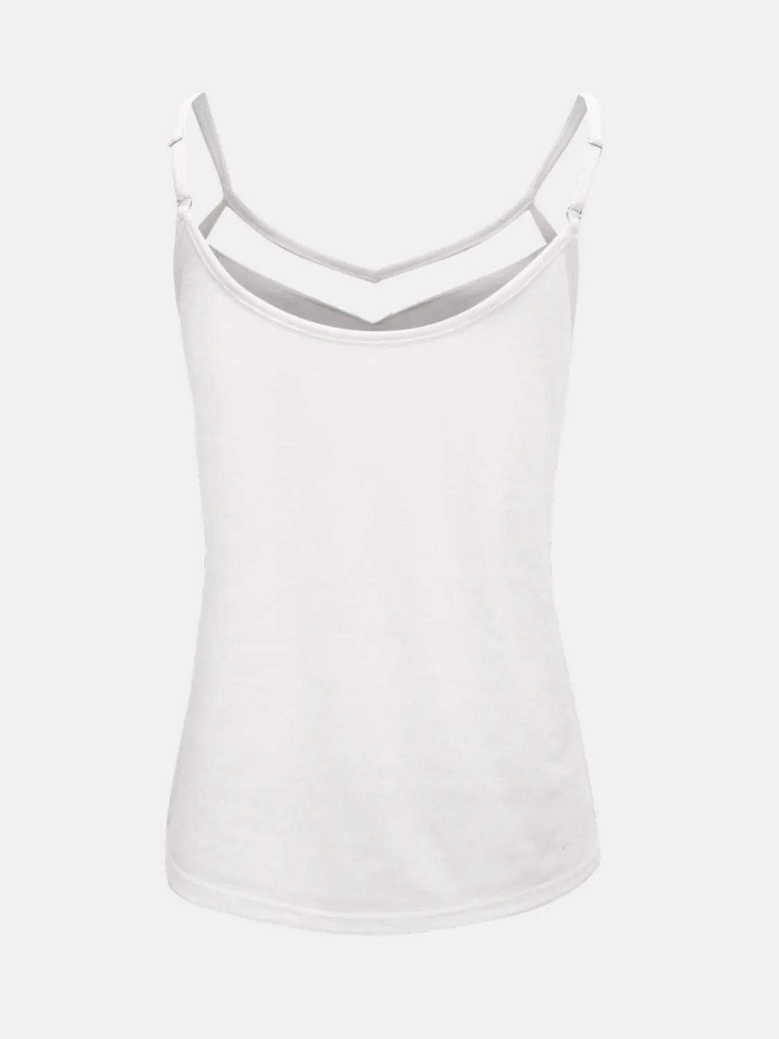 Bona Fide Fashion- Full Size V-Neck Spaghetti Strap Cami - Women Fashion - Bona Fide Fashion