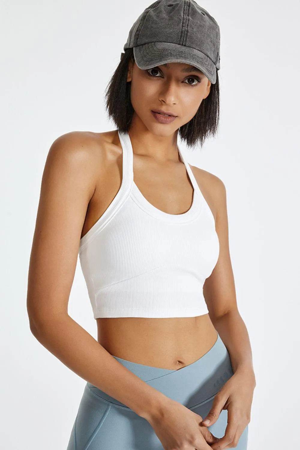 Bona Fide Fashion - Halter Neck Active Cami - Women Fashion - Bona Fide Fashion