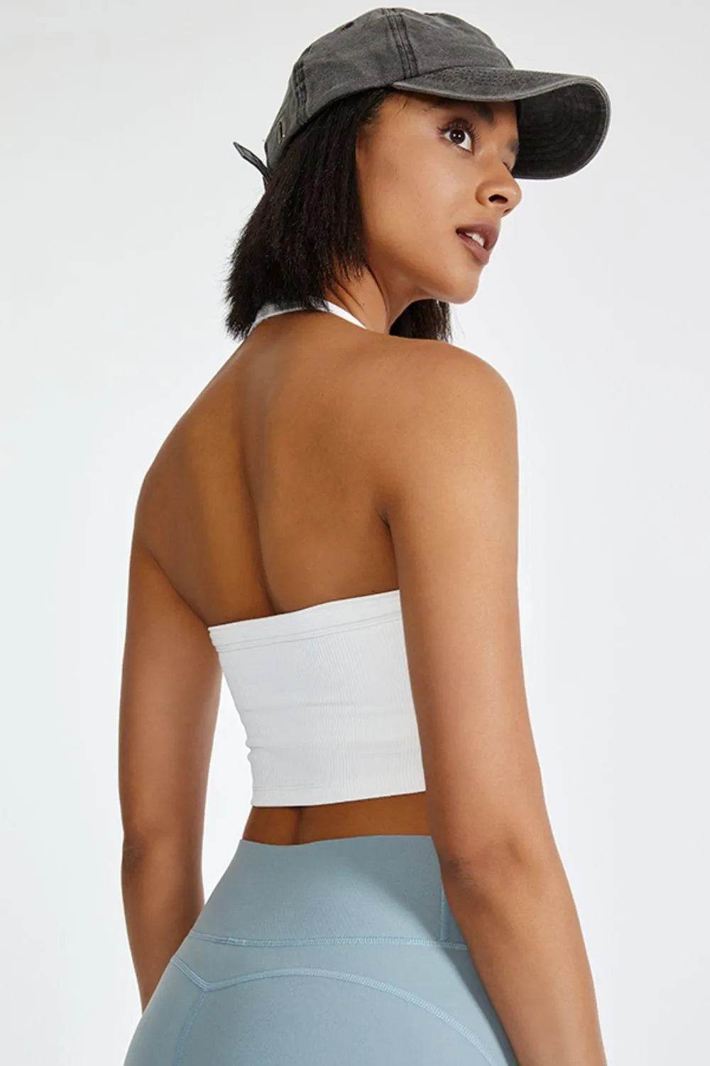 Bona Fide Fashion - Halter Neck Active Cami - Women Fashion - Bona Fide Fashion