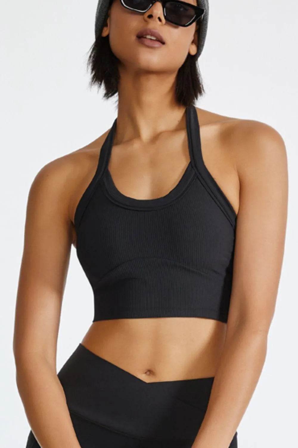 Bona Fide Fashion - Halter Neck Active Cami - Women Fashion - Bona Fide Fashion