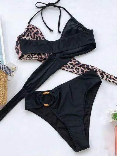 Bona Fide Fashion - Halter Neck Two-Piece Bikini Set - Women Fashion - Bona Fide Fashion