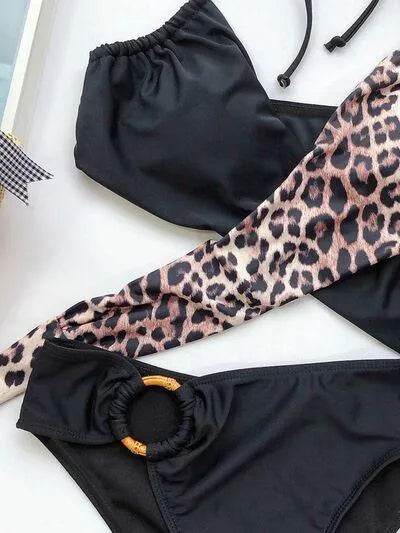 Bona Fide Fashion - Halter Neck Two-Piece Bikini Set - Women Fashion - Bona Fide Fashion