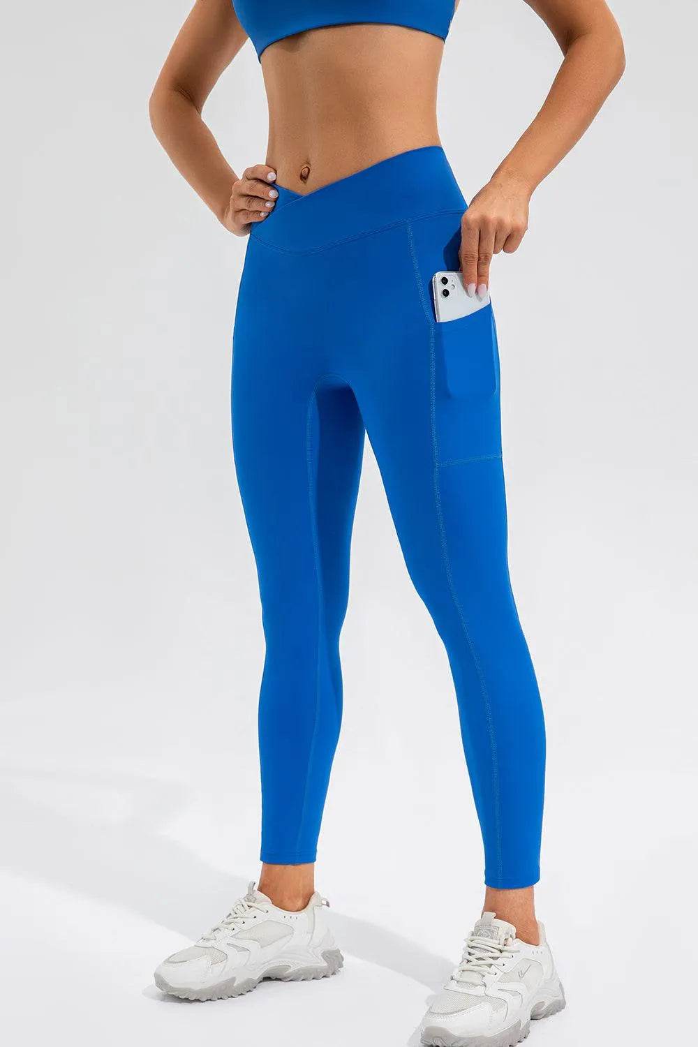 Bona Fide Fashion- High Waist Active Leggings with Pockets - Women Fashion - Bona Fide Fashion