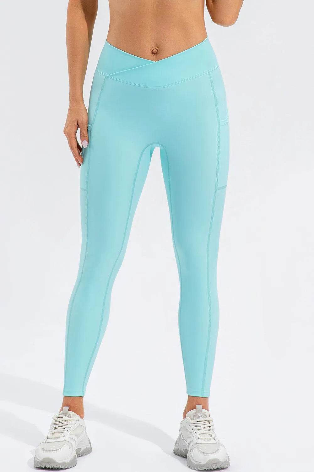 Bona Fide Fashion- High Waist Active Leggings with Pockets - Women Fashion - Bona Fide Fashion