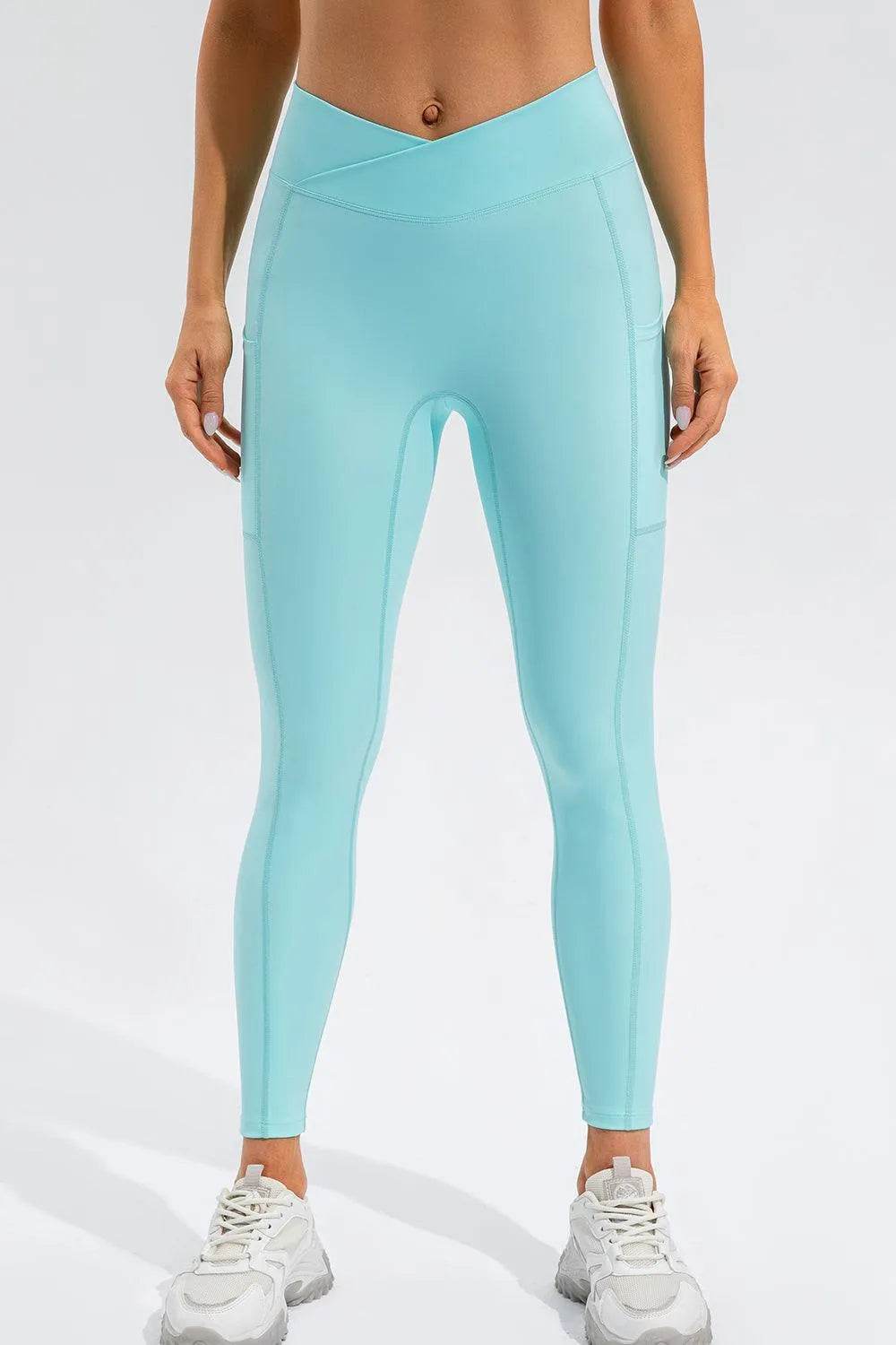 Bona Fide Fashion- High Waist Active Leggings with Pockets - Women Fashion - Bona Fide Fashion