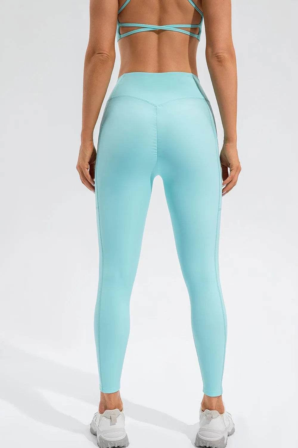 Bona Fide Fashion- High Waist Active Leggings with Pockets - Women Fashion - Bona Fide Fashion