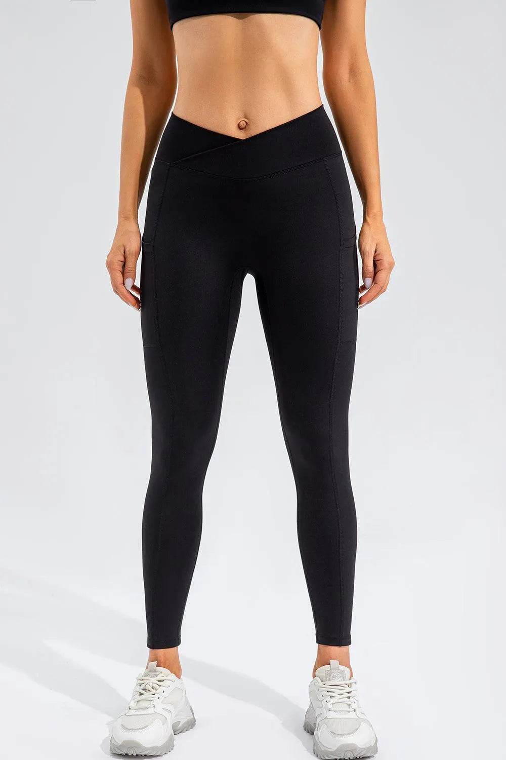 Bona Fide Fashion- High Waist Active Leggings with Pockets - Women Fashion - Bona Fide Fashion