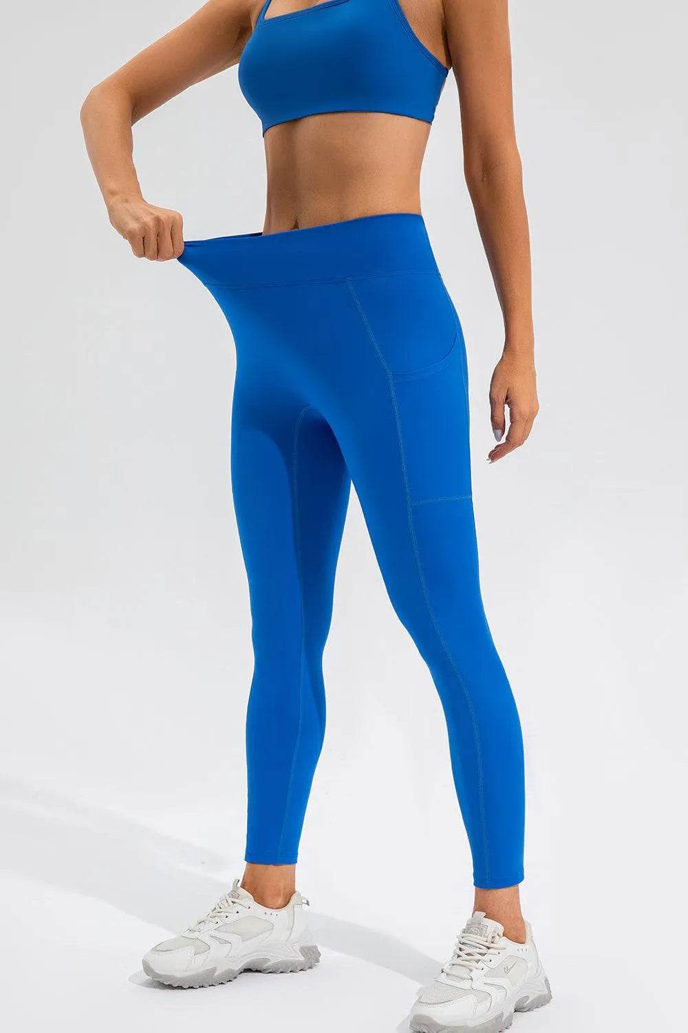 Bona Fide Fashion- High Waist Active Leggings with Pockets - Women Fashion - Bona Fide Fashion