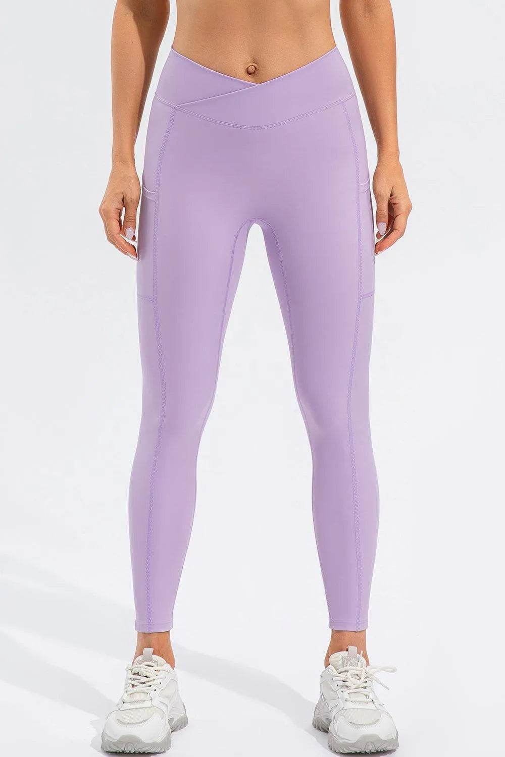 Bona Fide Fashion- High Waist Active Leggings with Pockets - Women Fashion - Bona Fide Fashion