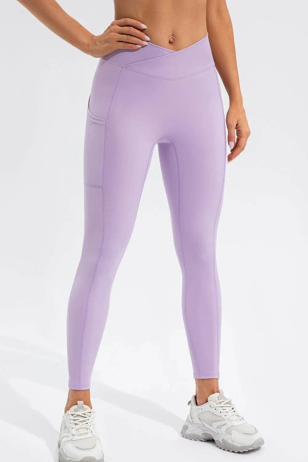 Bona Fide Fashion- High Waist Active Leggings with Pockets - Women Fashion - Bona Fide Fashion