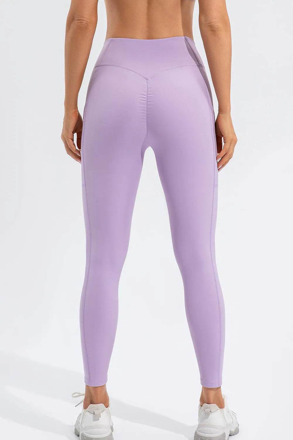 Bona Fide Fashion- High Waist Active Leggings with Pockets - Women Fashion - Bona Fide Fashion