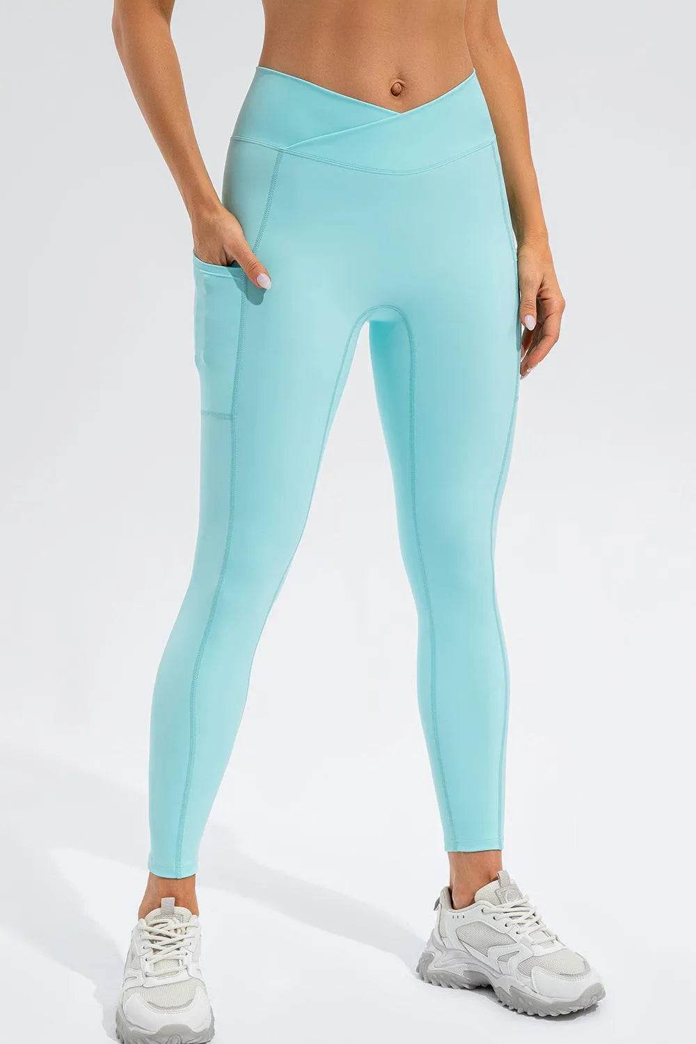 Bona Fide Fashion- High Waist Active Leggings with Pockets - Women Fashion - Bona Fide Fashion