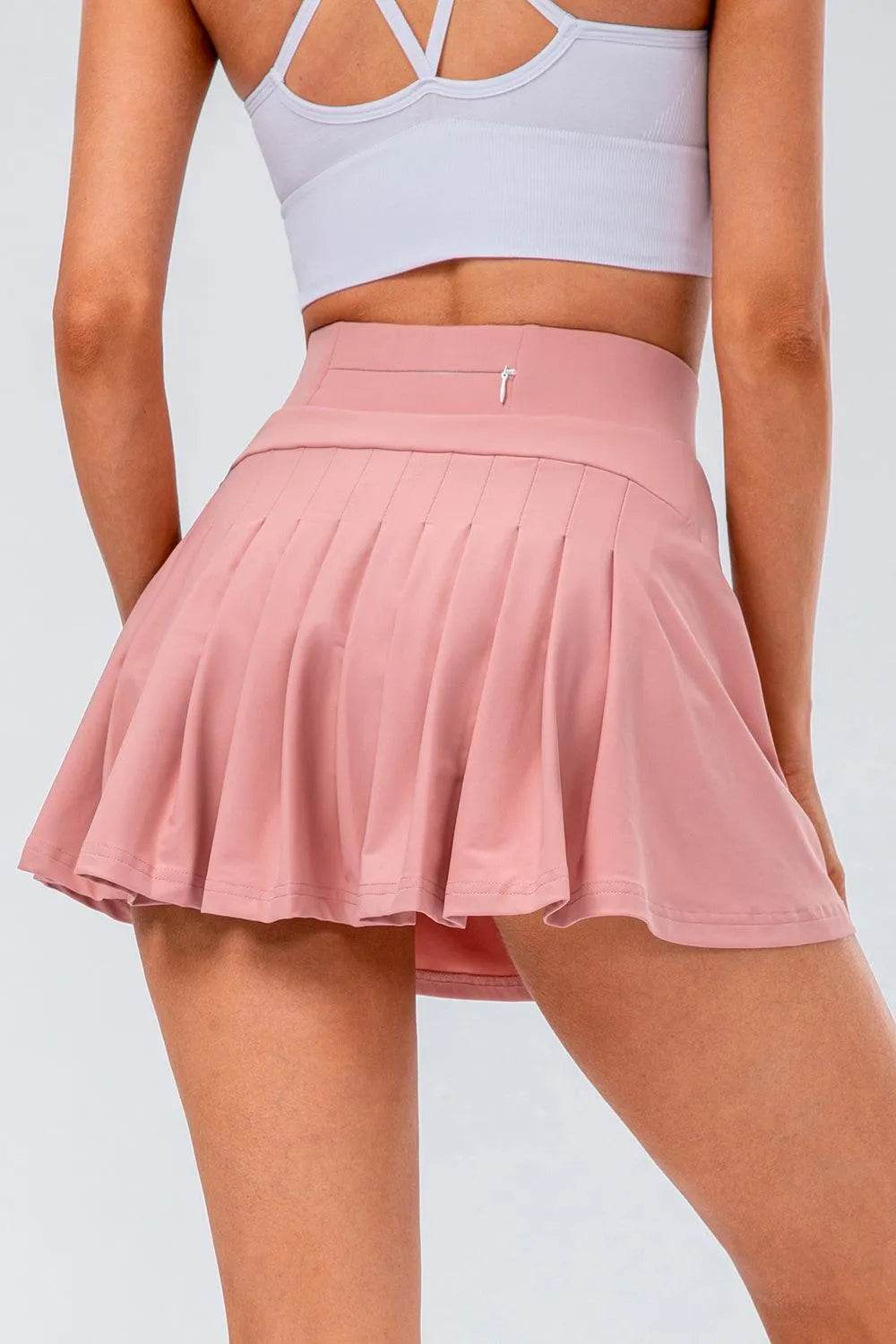Bona Fide Fashion - High Waist Pleated Active Skirt - Women Fashion - Bona Fide Fashion