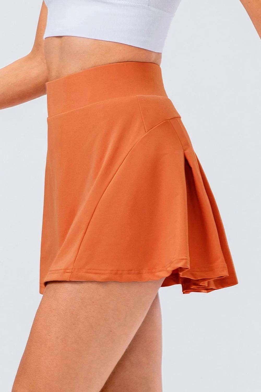 Bona Fide Fashion - High Waist Pleated Active Skirt - Women Fashion - Bona Fide Fashion