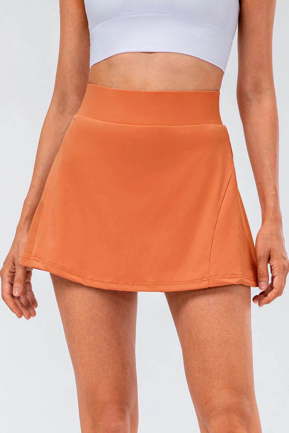 Bona Fide Fashion - High Waist Pleated Active Skirt - Women Fashion - Bona Fide Fashion