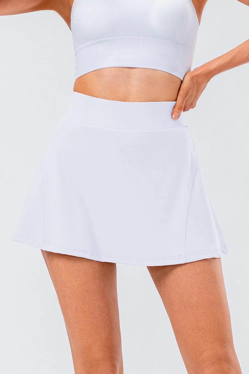 Bona Fide Fashion - High Waist Pleated Active Skirt - Women Fashion - Bona Fide Fashion