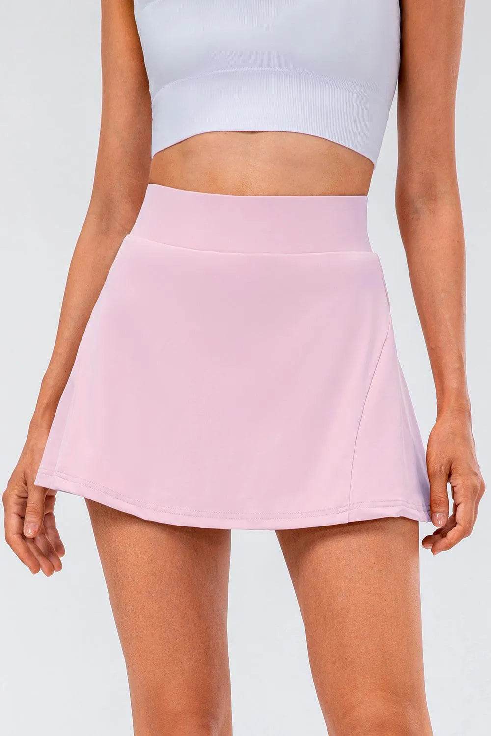 Bona Fide Fashion - High Waist Pleated Active Skirt - Women Fashion - Bona Fide Fashion