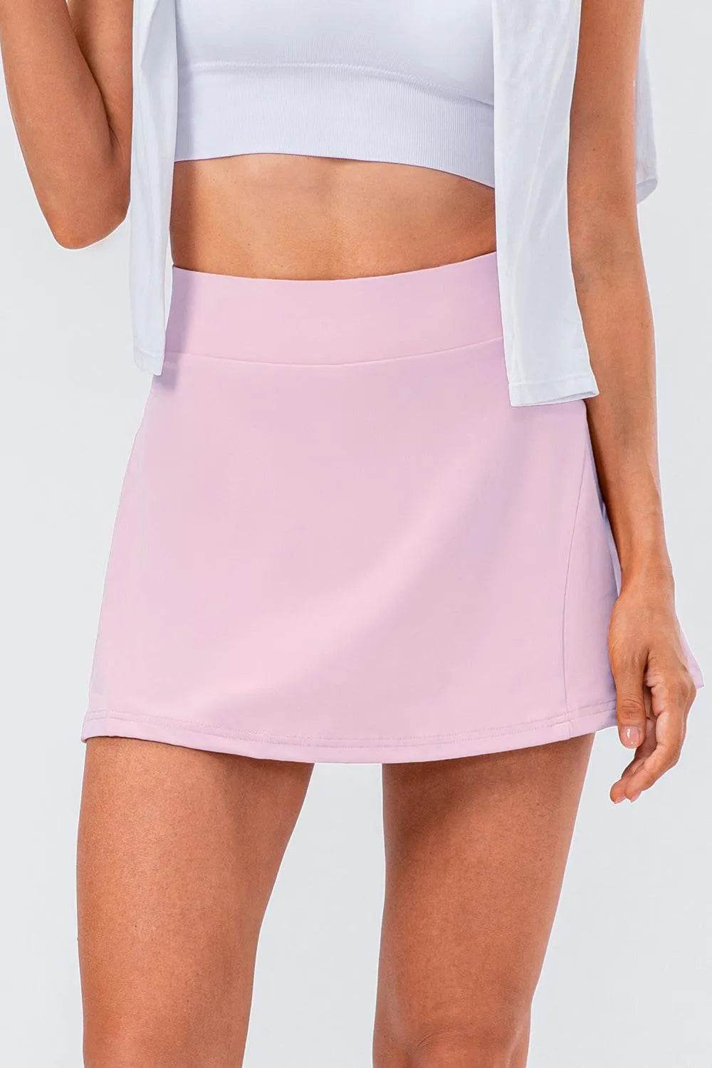 Bona Fide Fashion - High Waist Pleated Active Skirt - Women Fashion - Bona Fide Fashion