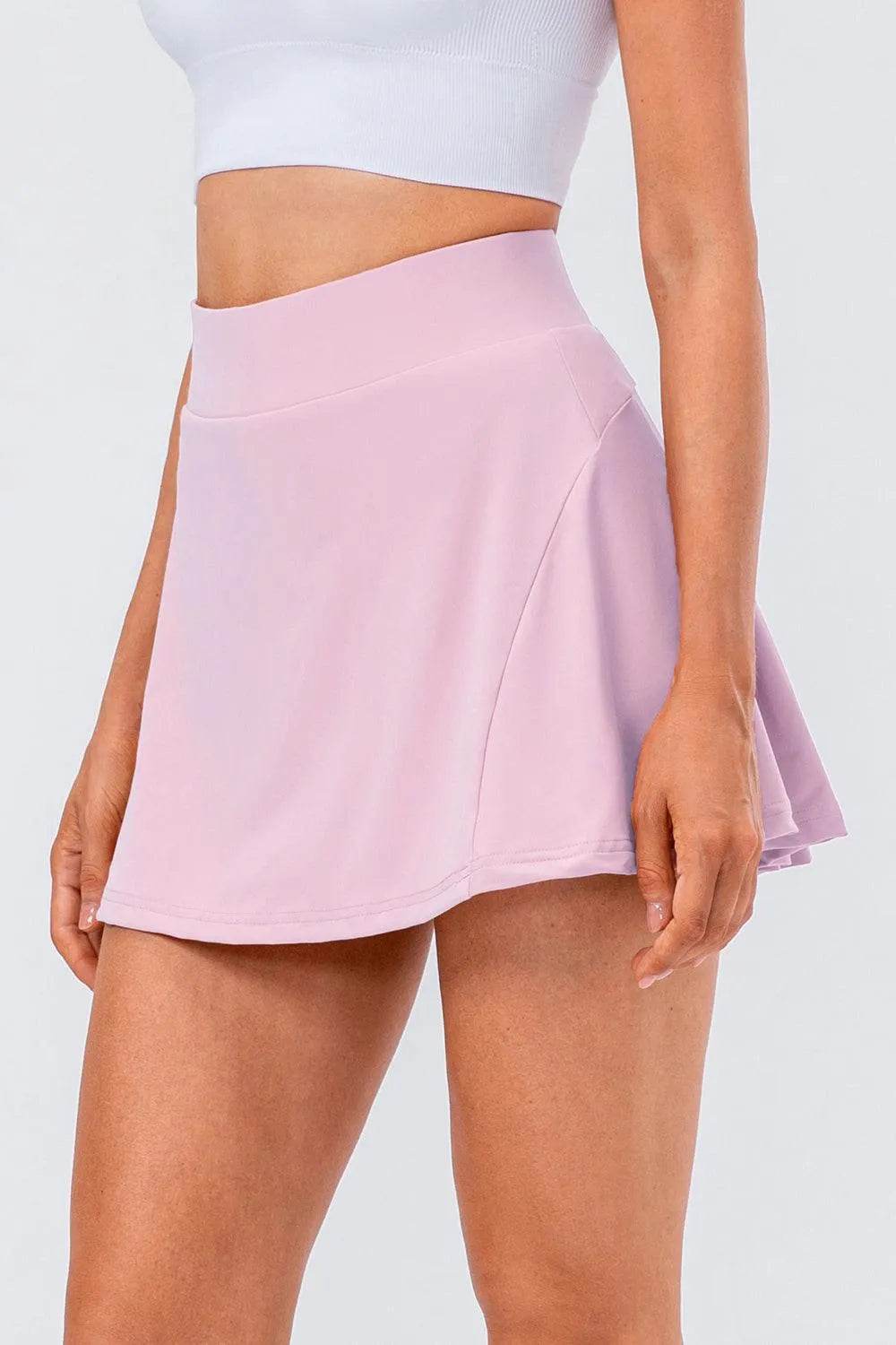 Bona Fide Fashion - High Waist Pleated Active Skirt - Women Fashion - Bona Fide Fashion