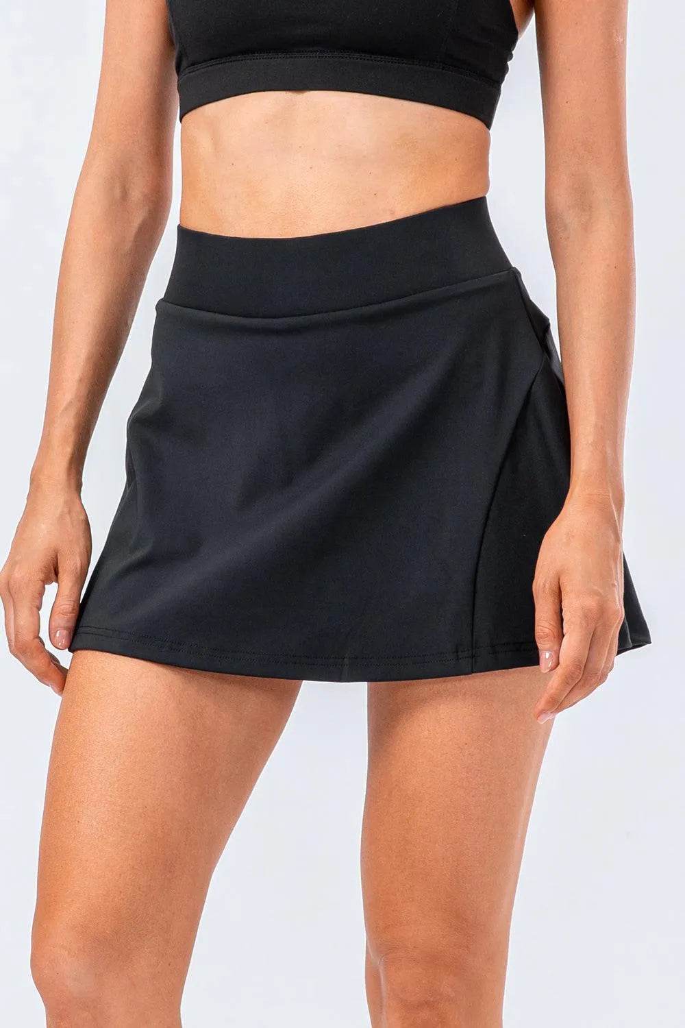 Bona Fide Fashion - High Waist Pleated Active Skirt - Women Fashion - Bona Fide Fashion