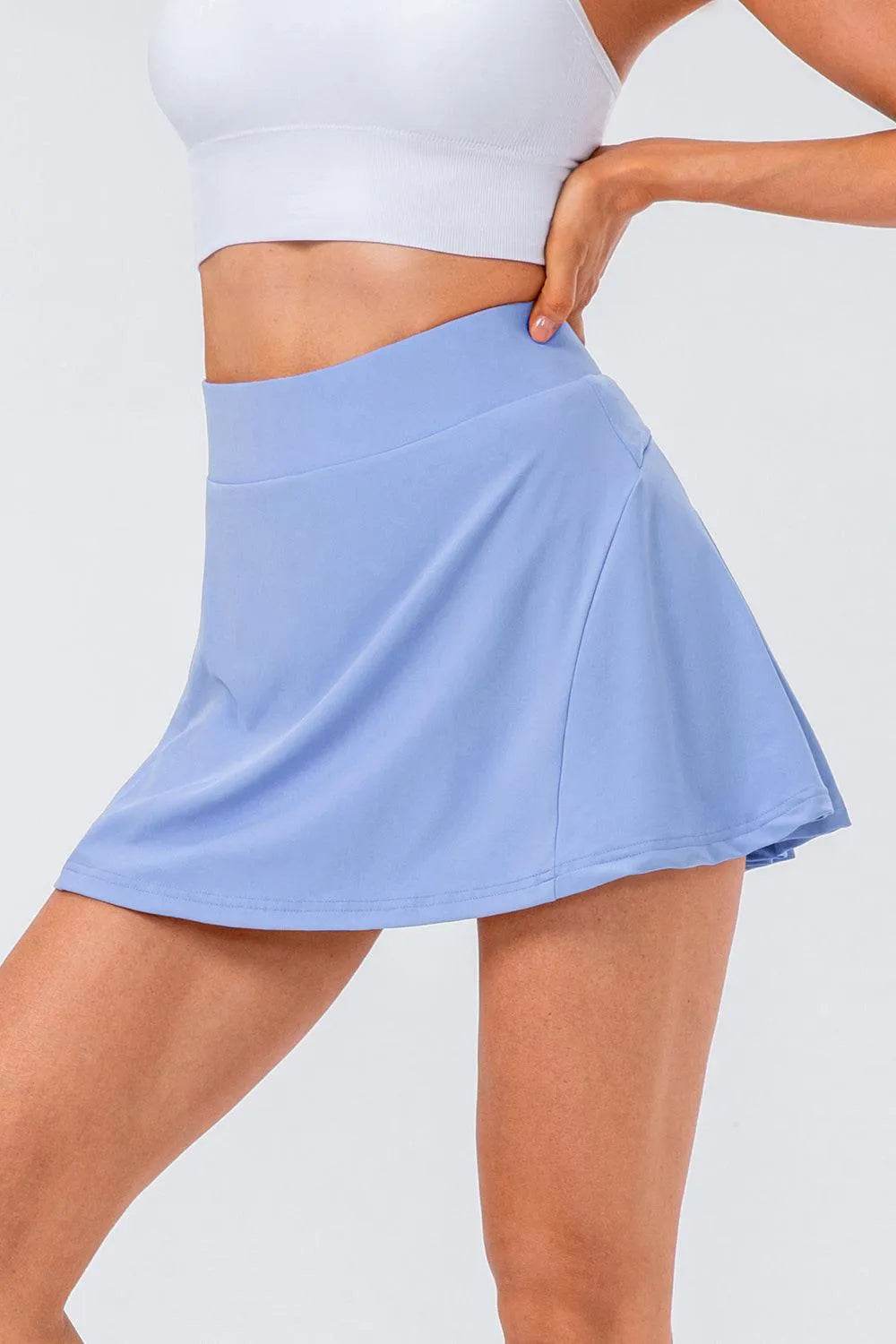 Bona Fide Fashion - High Waist Pleated Active Skirt - Women Fashion - Bona Fide Fashion