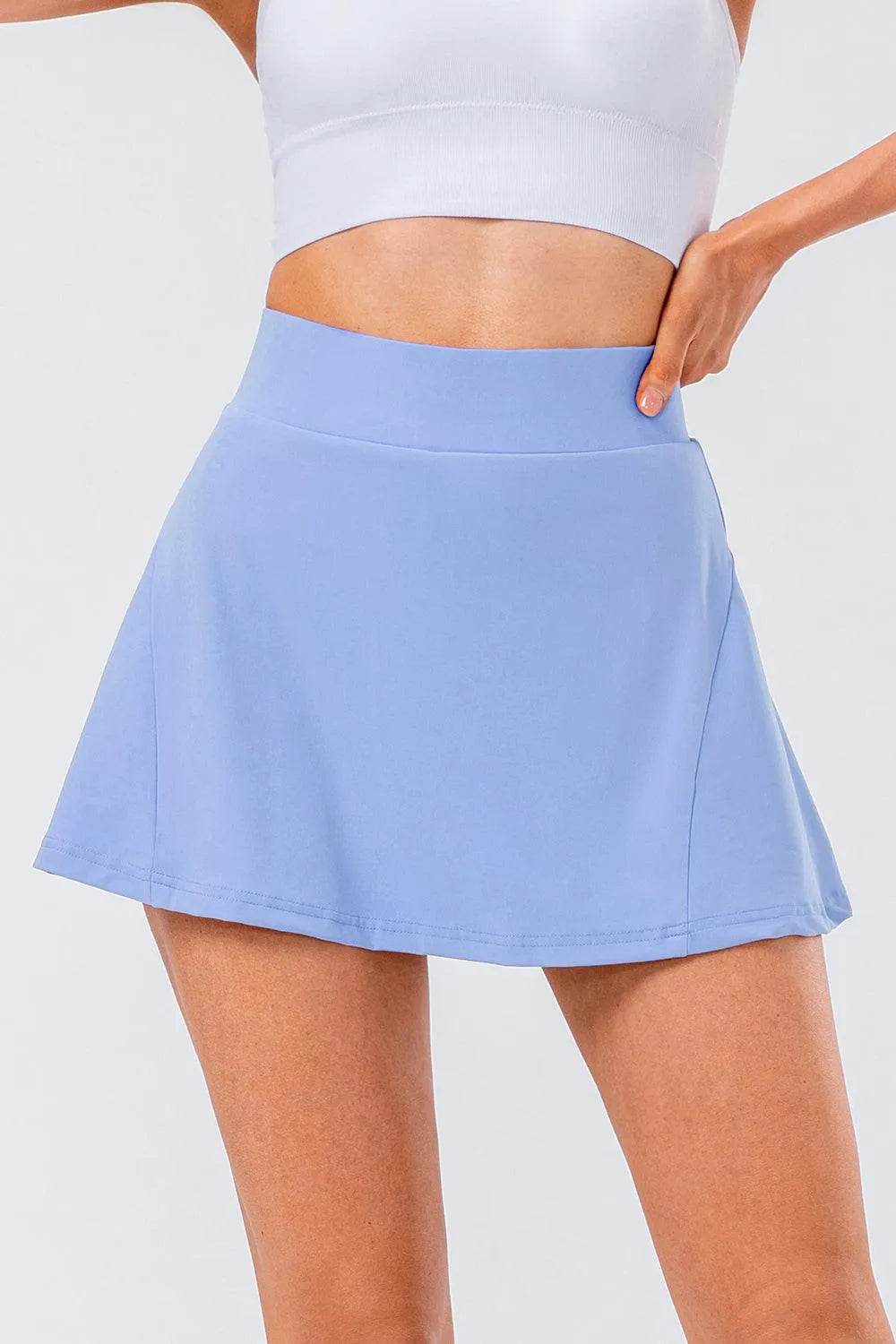Bona Fide Fashion - High Waist Pleated Active Skirt - Women Fashion - Bona Fide Fashion
