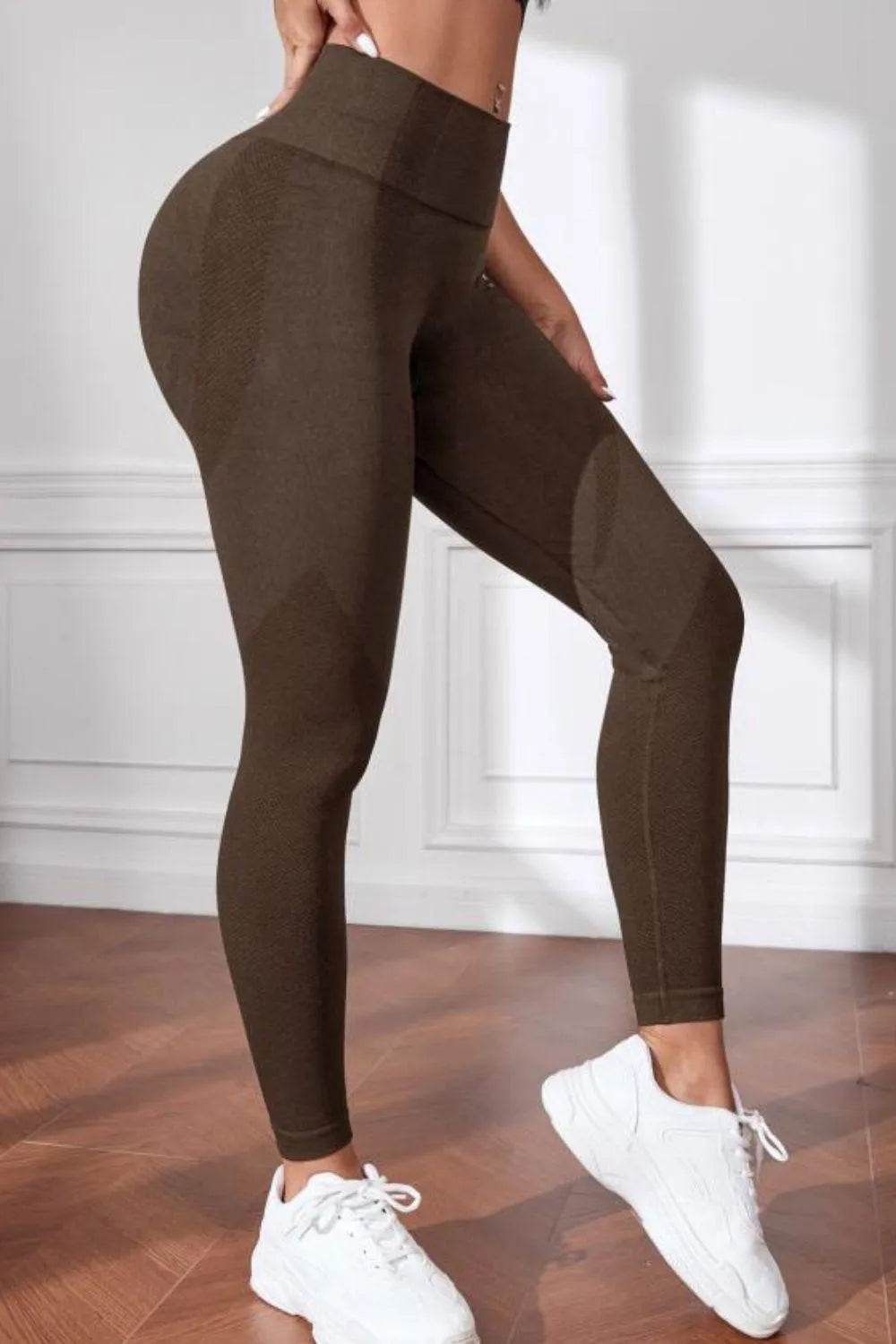 Bona Fide Fashion - High Waistband Long Active Pants - Women Fashion - Bona Fide Fashion