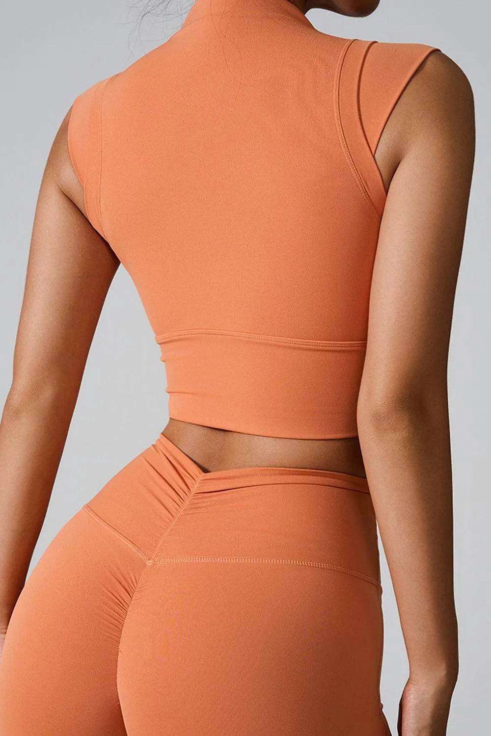 Bona Fide Fashion - Mock Neck Active Tank - Women Fashion - Bona Fide Fashion