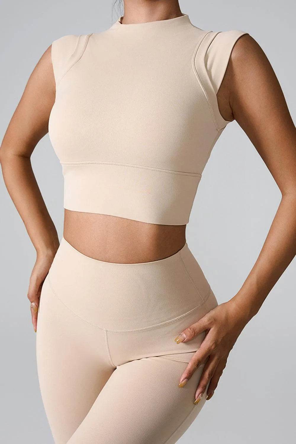 Bona Fide Fashion - Mock Neck Active Tank - Women Fashion - Bona Fide Fashion