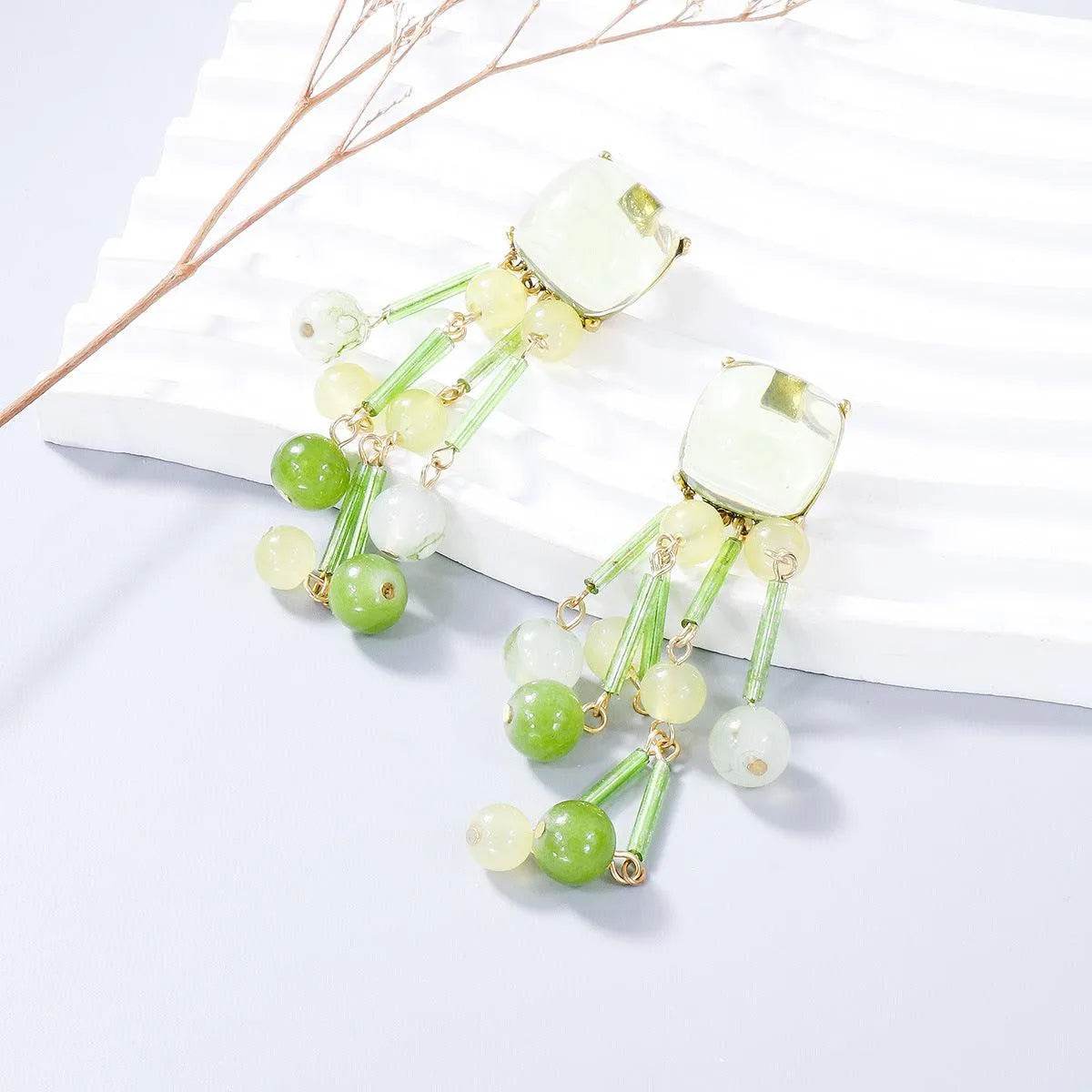 Bona Fide Fashion | Acrylic Bead Dangle Earrings - Bona Fide Fashion