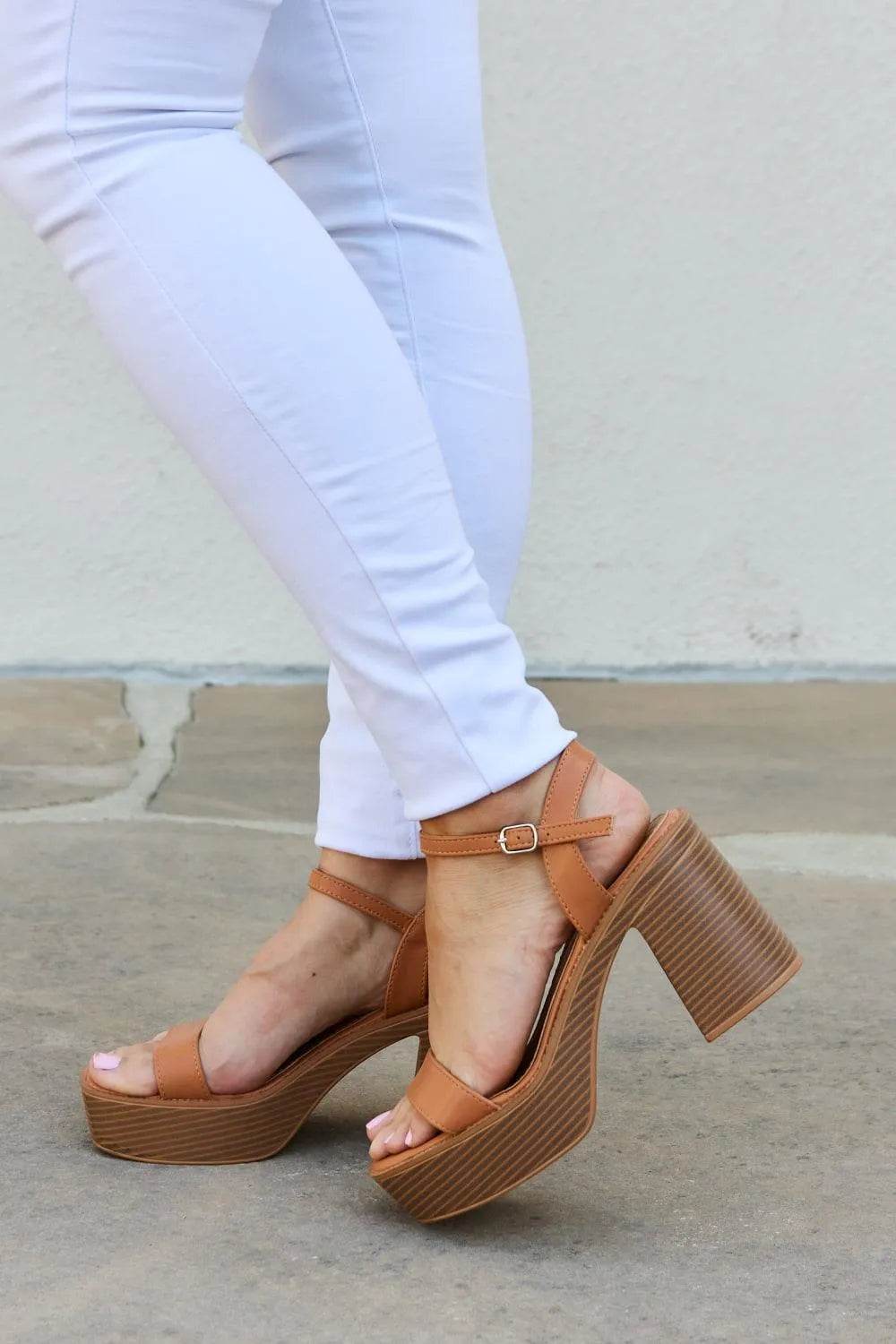 Bona Fide Fashion - Platform Heel Sandals - Women Fashion - Bona Fide Fashion