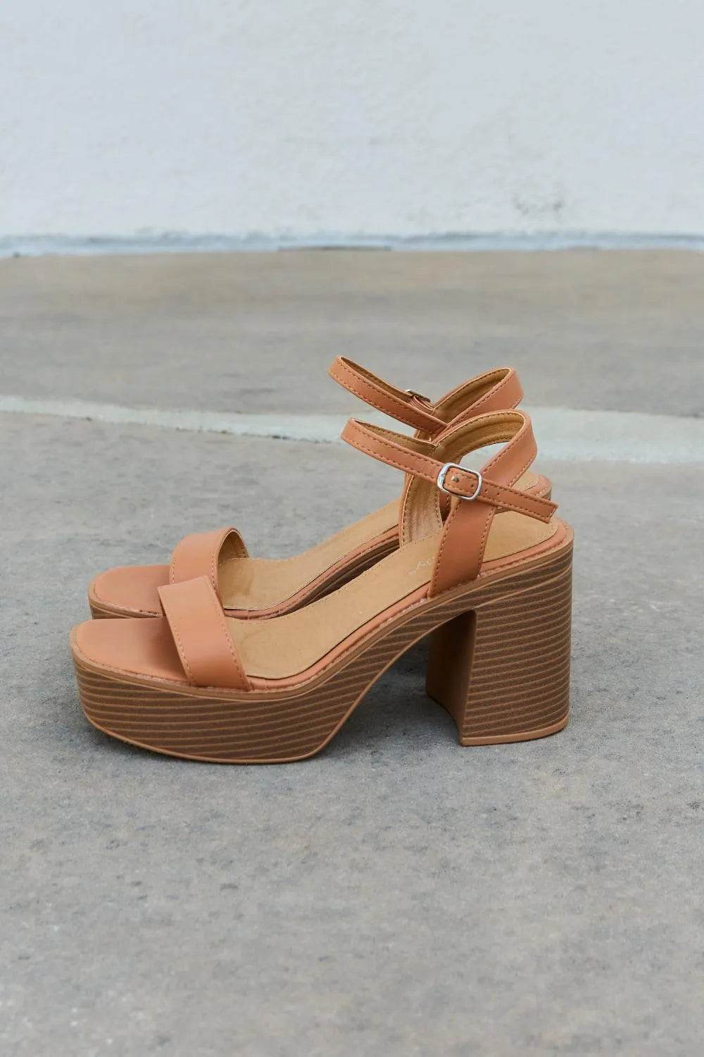 Bona Fide Fashion - Platform Heel Sandals - Women Fashion - Bona Fide Fashion