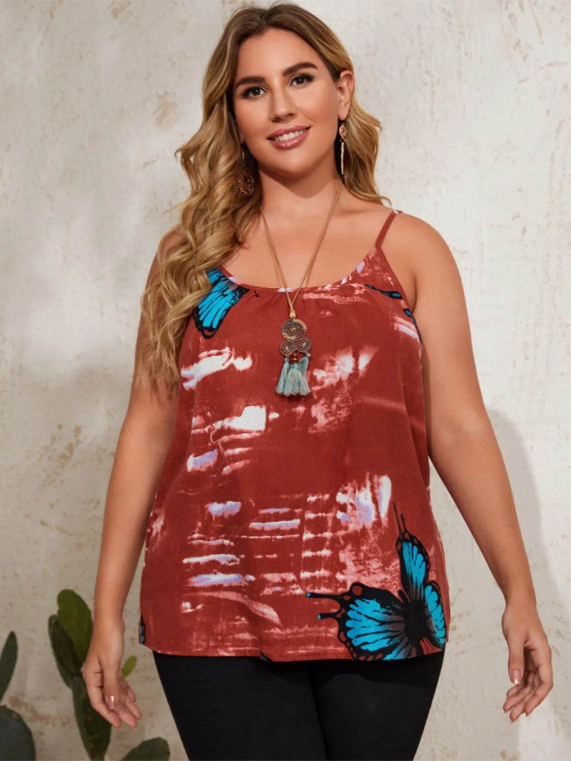 Bona Fide Fashion - Plus Size Scoop Neck Cami - Women Fashion - Bona Fide Fashion