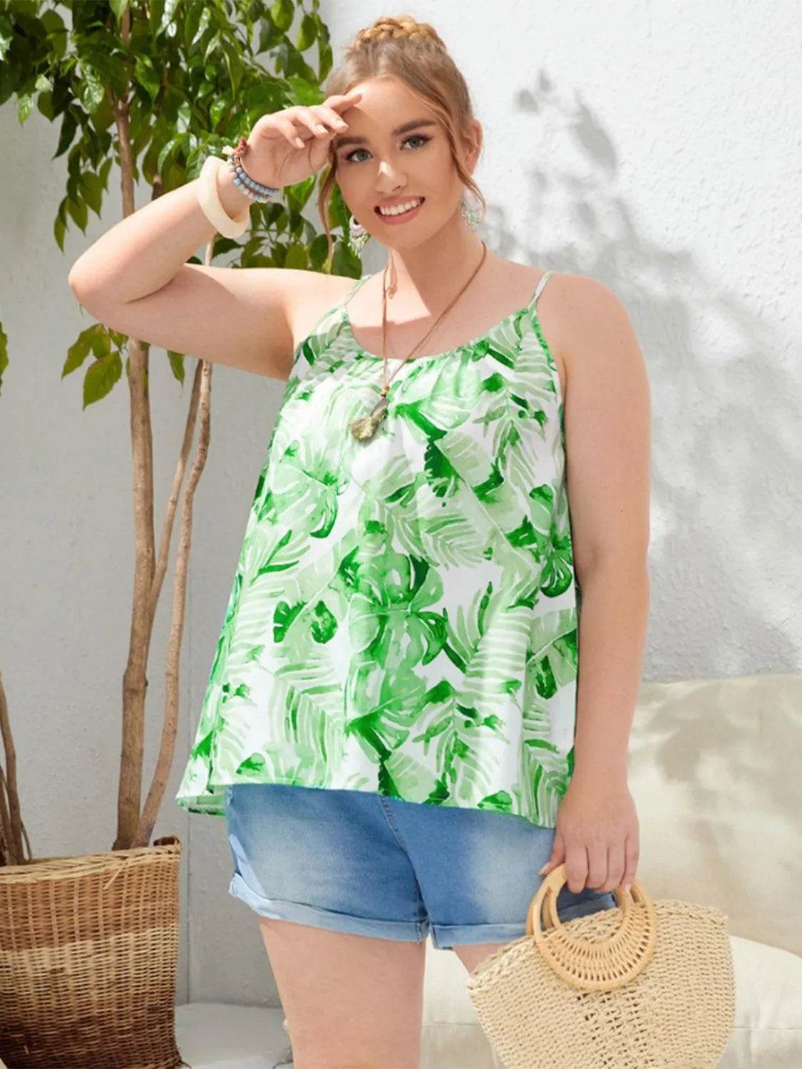 Bona Fide Fashion - Plus Size Scoop Neck Cami - Women Fashion - Bona Fide Fashion