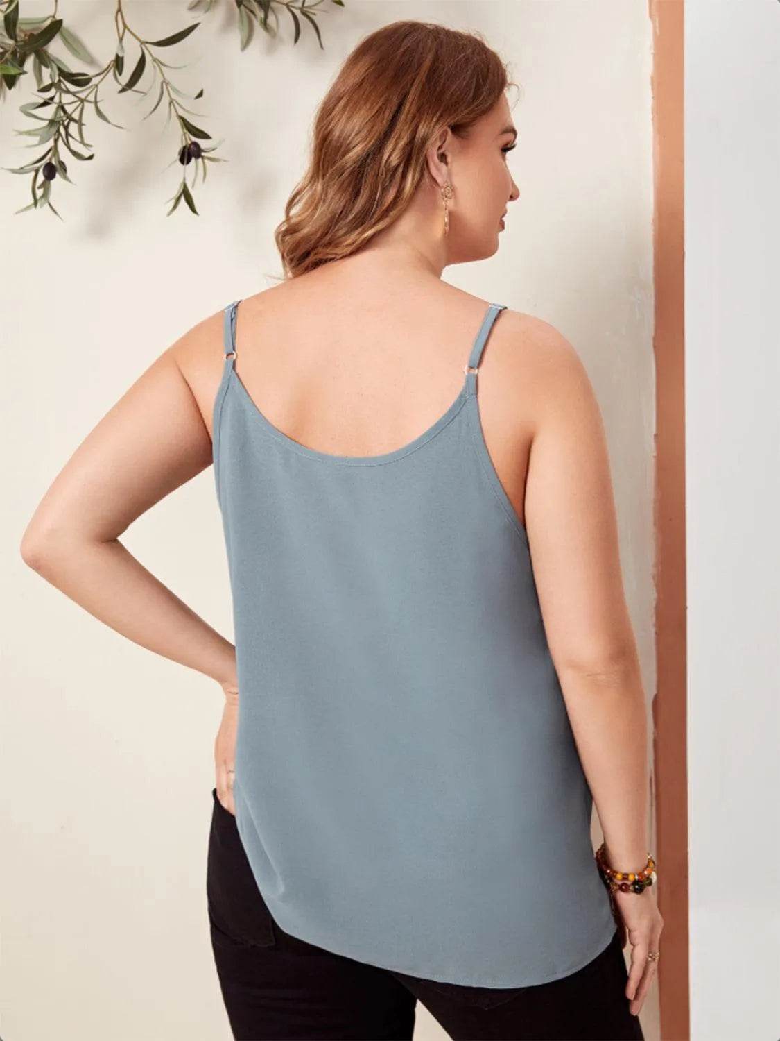 Bona Fide Fashion - Plus Size Scoop Neck Cami - Women Fashion - Bona Fide Fashion