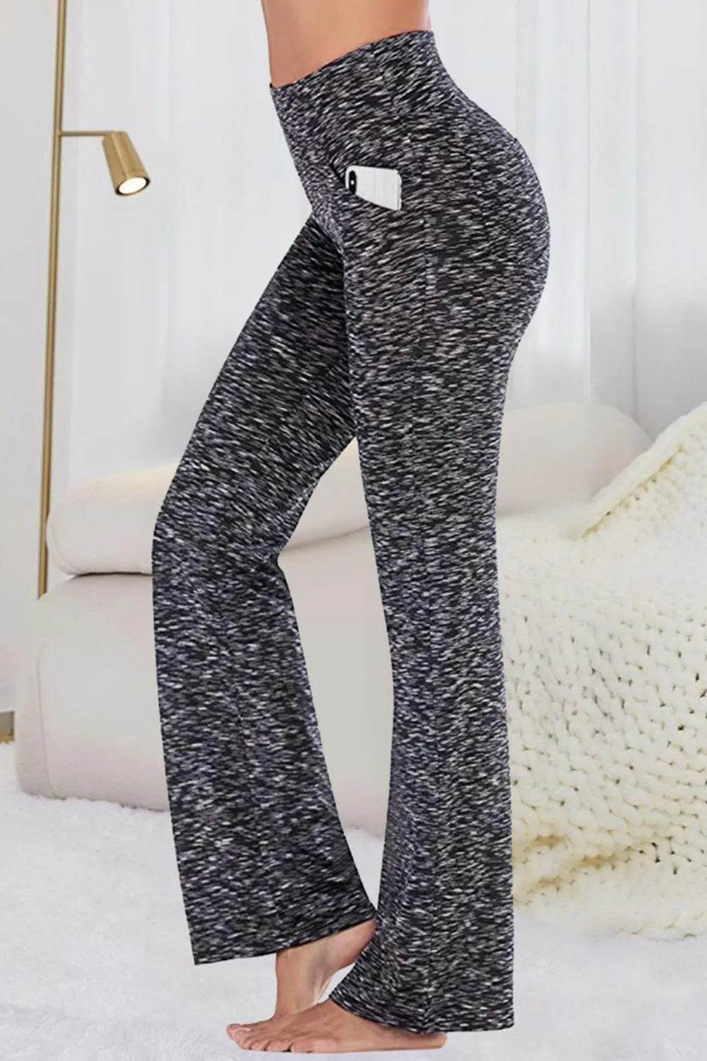 Bona Fide Fashion - Pocketed High Waist Active Pants - Women Fashion - Bona Fide Fashion
