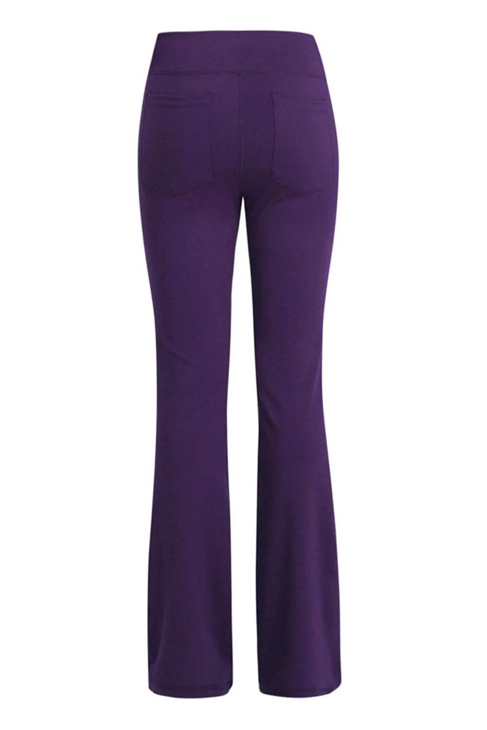 Bona Fide Fashion - Pocketed High Waist Active Pants - Women Fashion - Bona Fide Fashion