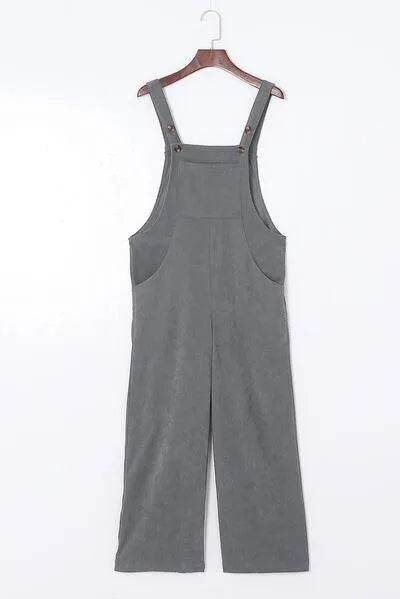 Bona Fide Fashion - Pocketed Wide Leg Overall - Women Fashion - Bona Fide Fashion