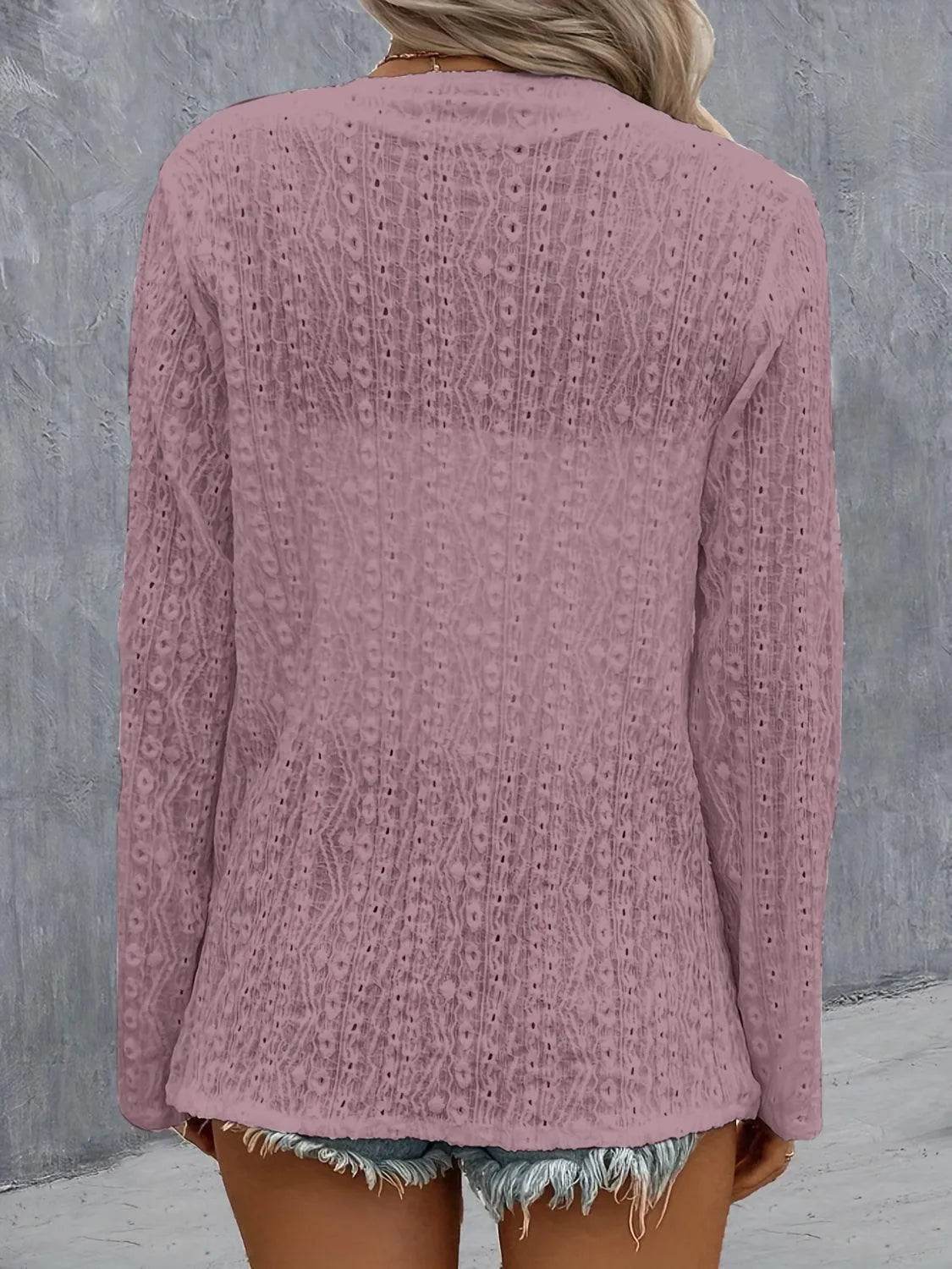 Bona Fide Fashion - Roll-Tab Sleeve Cardigan - Women Fashion - Bona Fide Fashion