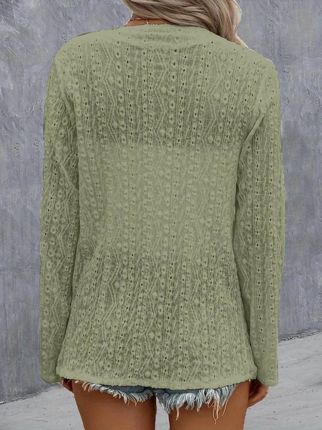 Bona Fide Fashion - Roll-Tab Sleeve Cardigan - Women Fashion - Bona Fide Fashion