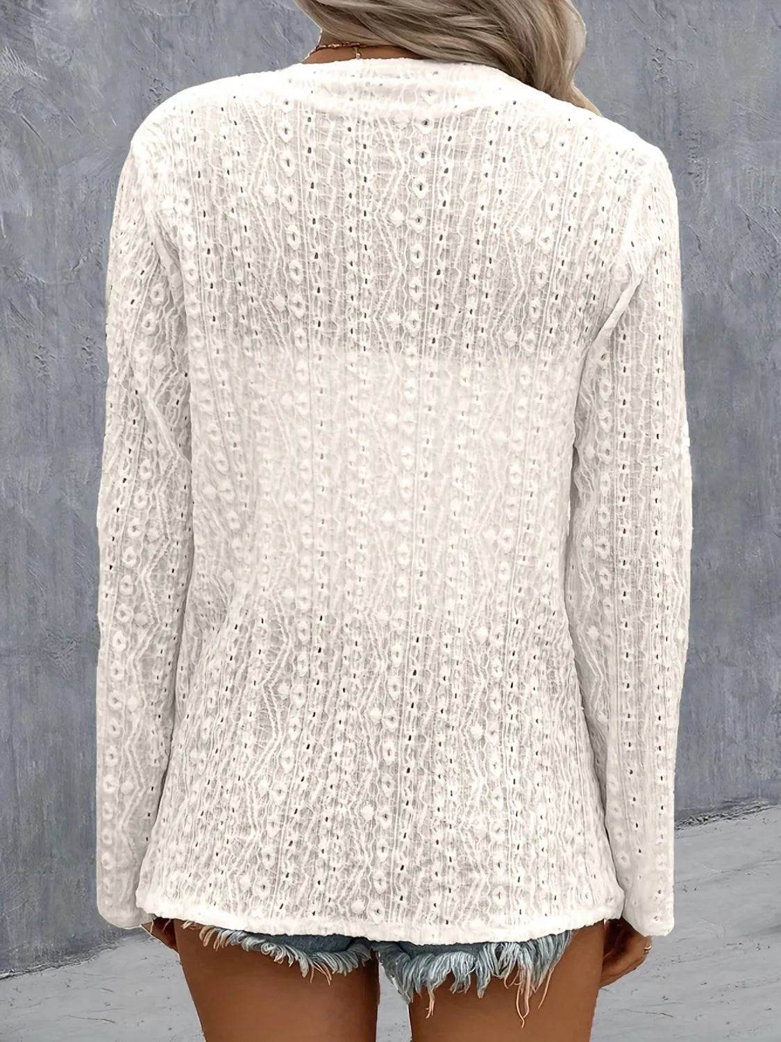 Bona Fide Fashion - Roll-Tab Sleeve Cardigan - Women Fashion - Bona Fide Fashion