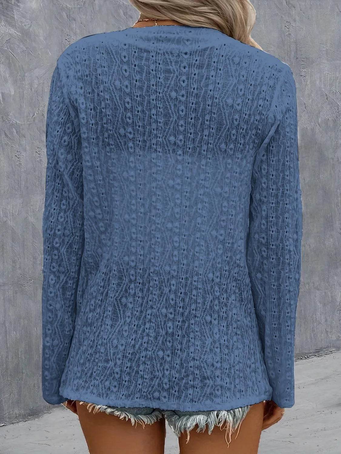 Bona Fide Fashion - Roll-Tab Sleeve Cardigan - Women Fashion - Bona Fide Fashion