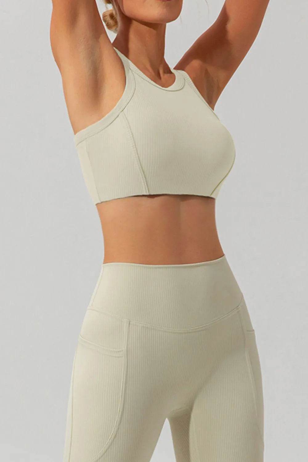 Bona Fide Fashion - Round Neck Racerback Active Tank - Women Fashion - Bona Fide Fashion