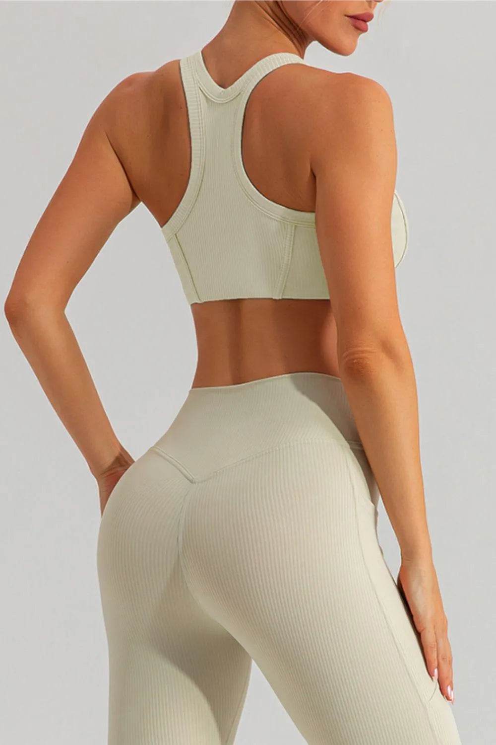 Bona Fide Fashion - Round Neck Racerback Active Tank - Women Fashion - Bona Fide Fashion