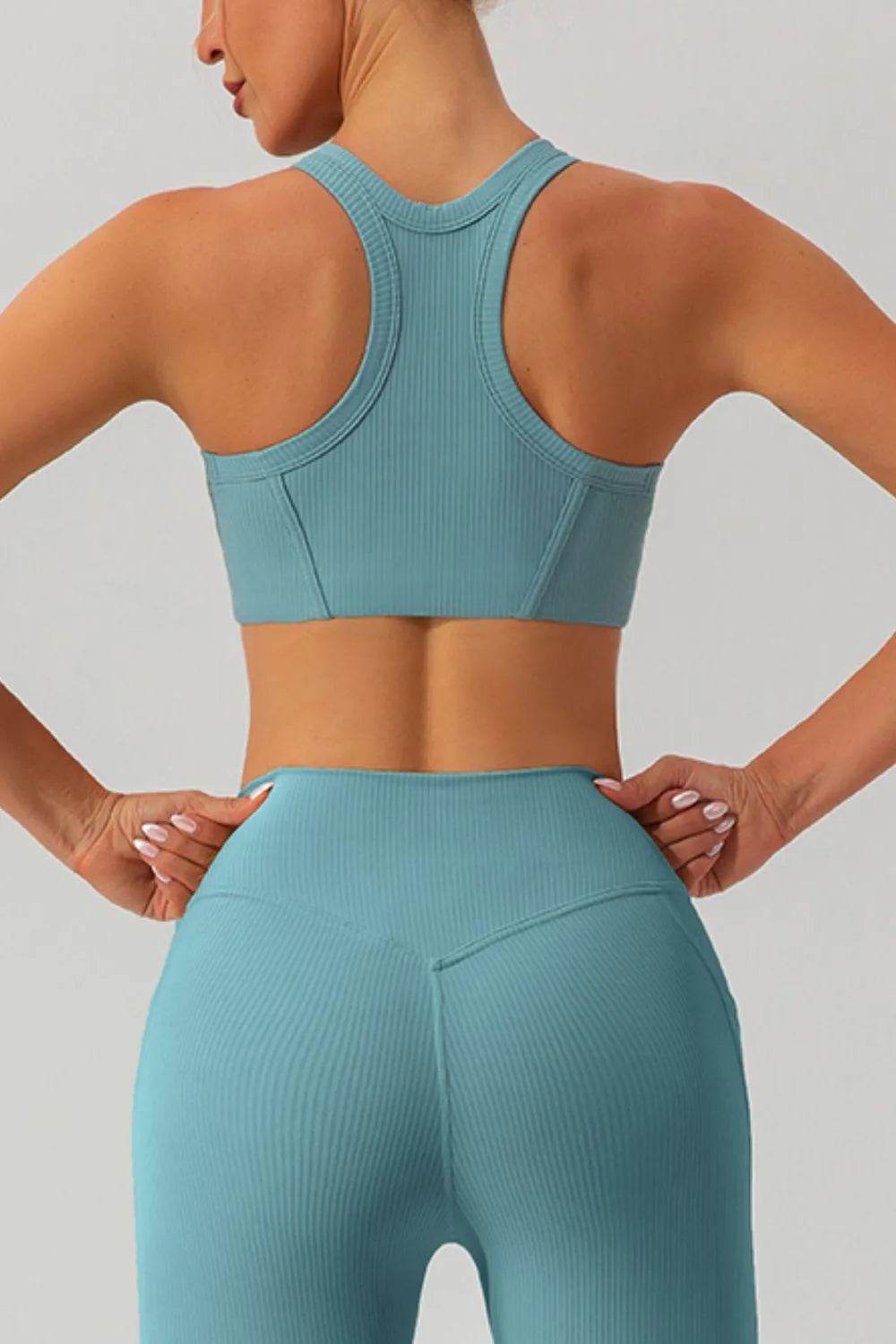 Bona Fide Fashion - Round Neck Racerback Active Tank - Women Fashion - Bona Fide Fashion